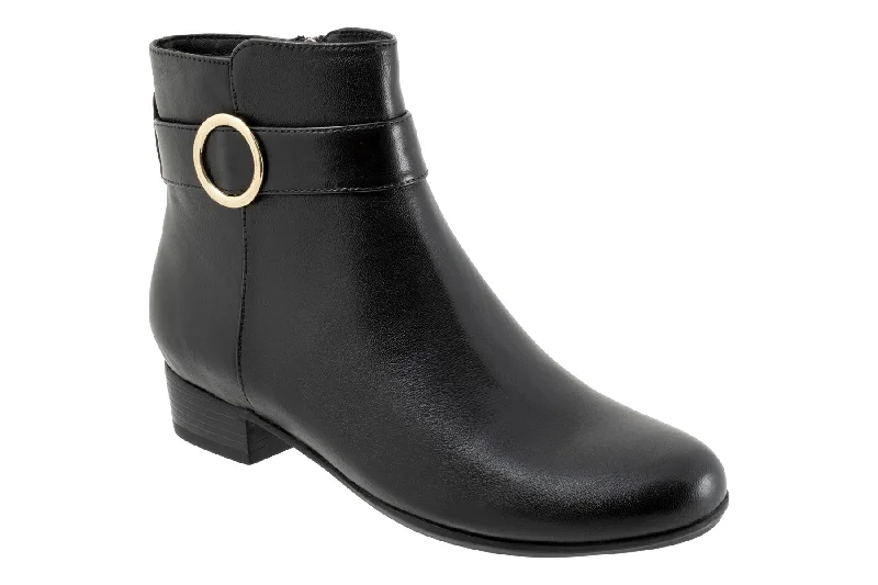 Trendy boots for women with faux leather upper-Melody