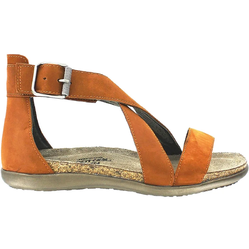 sandals for both relaxed and formal outfitsWomen's Naot Rianna Hawaiian Brown Nubuck