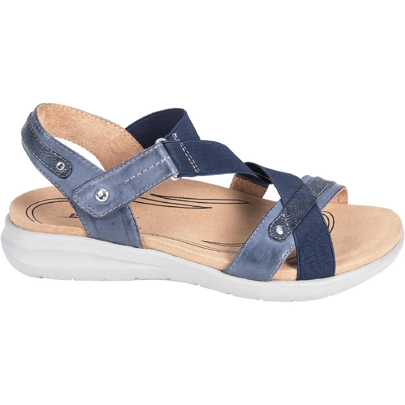 sandals for women with comfy padded insoleWomen's Earth Bali Indigo Blue Leather