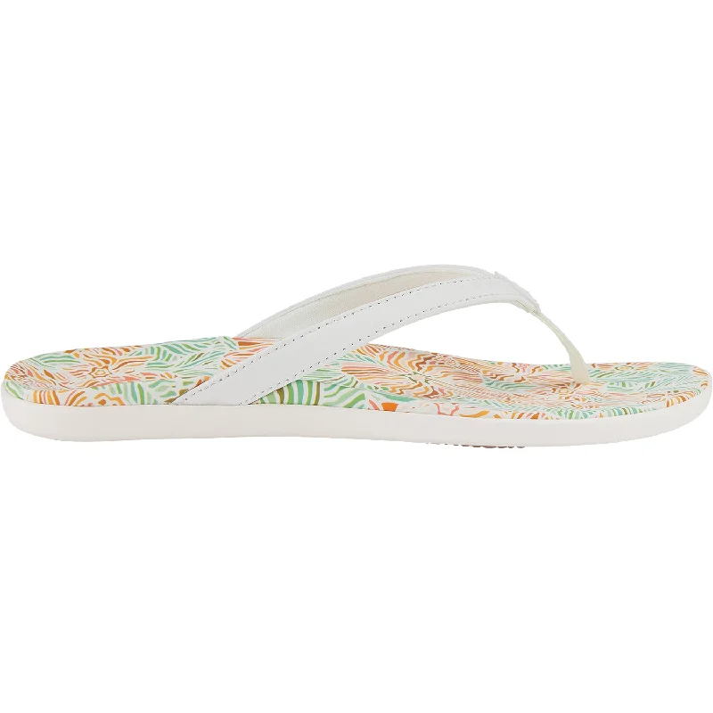 sandals with trendy ankle strapsWomen's OluKai Ho'opio Hau White/Hau Synthetic