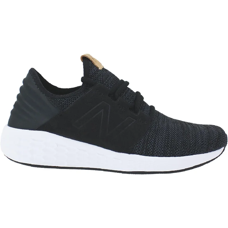 athletic shoes for women with cushioned midsole for softer step-Athletic shoes for casual sportsMen's New Balance MCRUZKB2 Fresh Foam Cruz Running Shoes Black/Magnet Mesh