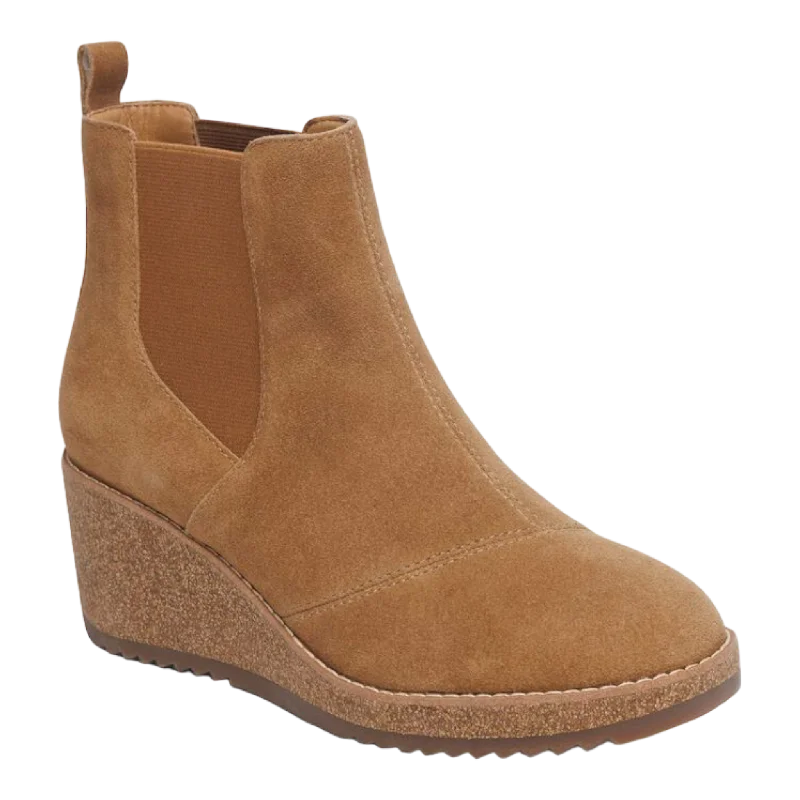 Comfortable ankle boots for women with slip-on closure-Dawn Wedge Boot